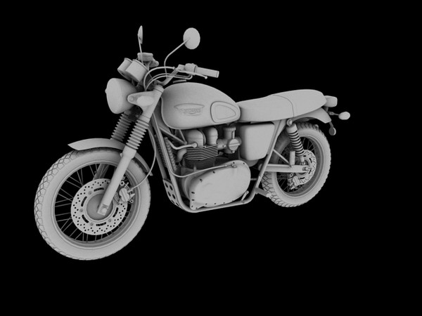 triumph scrambler 900 2012 3d model - Triumph Scrambler 900 2012 by Gonzo_3d